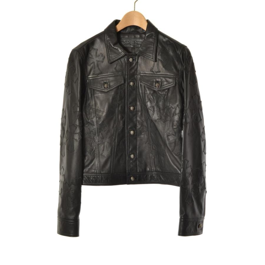 Chrome Hearts カスタム クロスパッチ レザー ジャケット M ブラック クロムハーツ 1000032255 Cycle Hearts 通販 Yahoo ショッピング