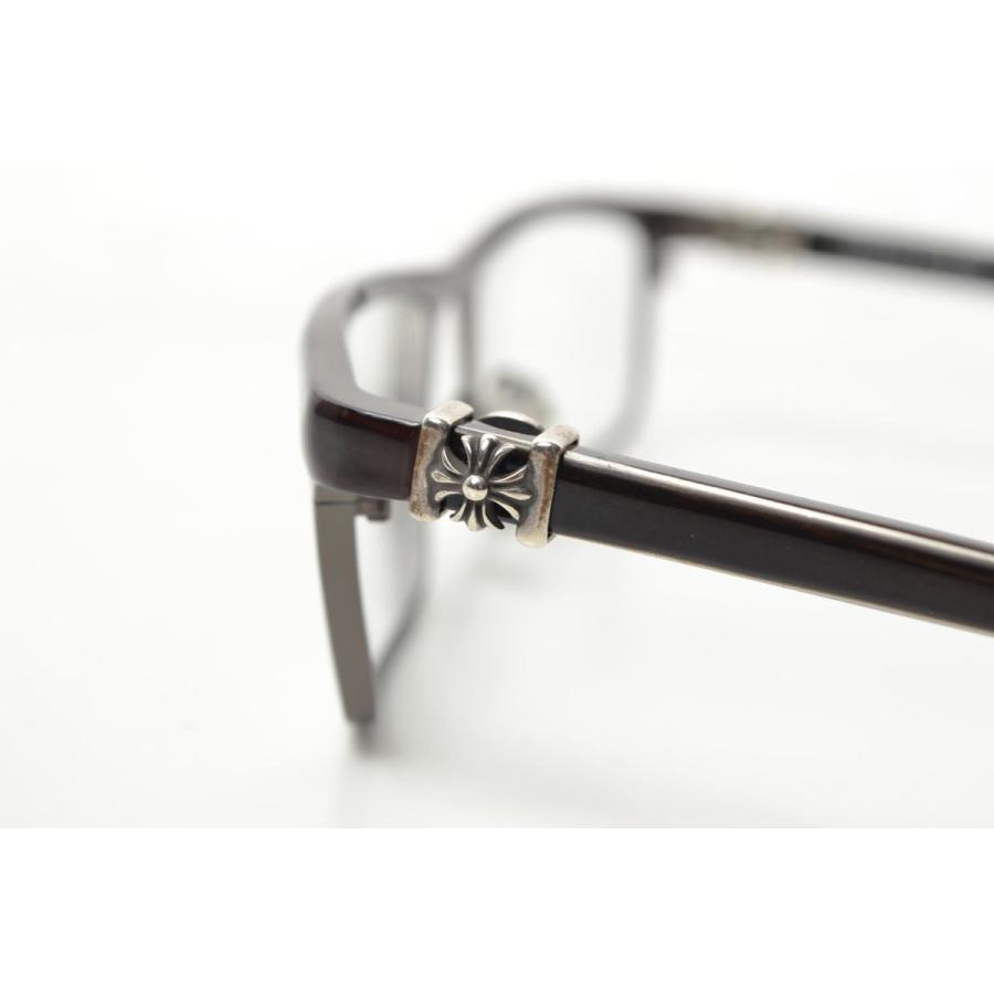 CHROME HEARTS FERRANAL メガネ フレーム - ダークブラウン クロム