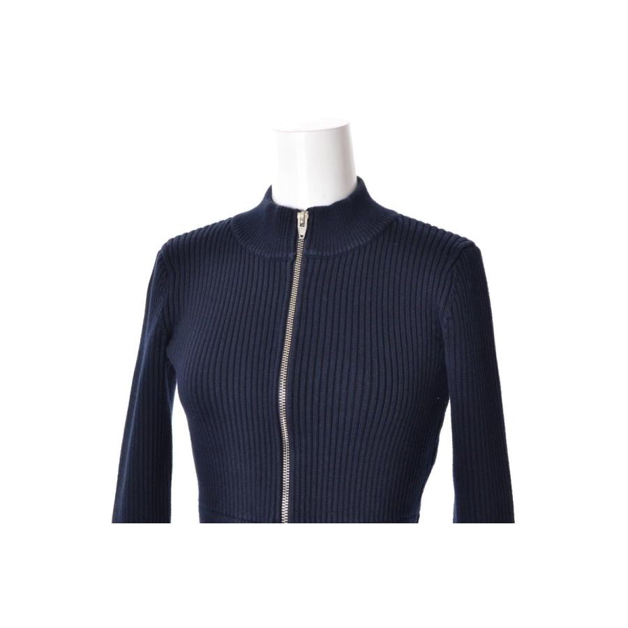 T by ALEXANDER WANG クロップド リブ カーディガン XS ネイビー