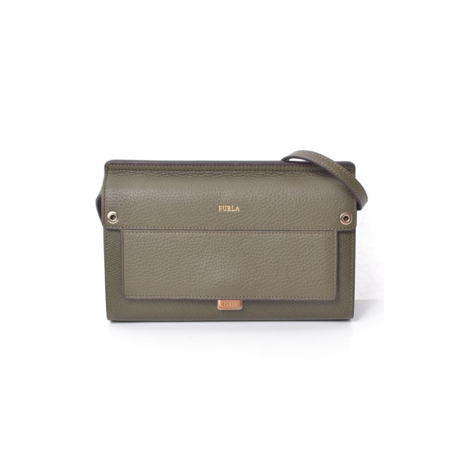 FURLA ライク ミニクロス ボディ ウォレット バッグ - オリーブ フルラ