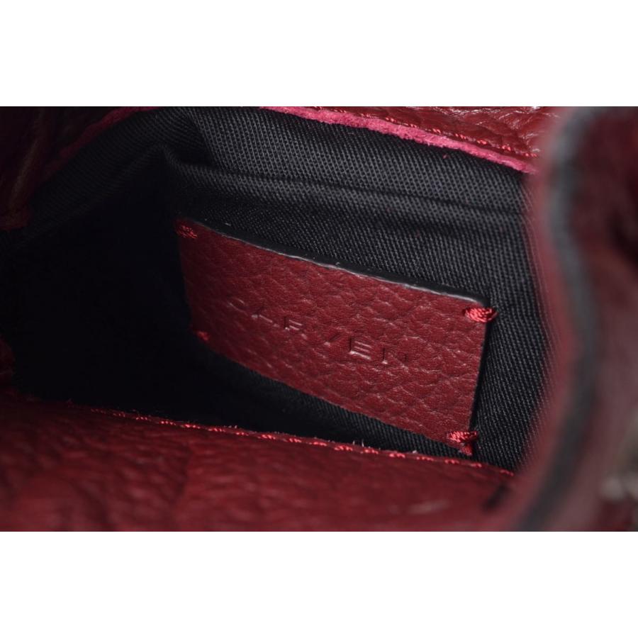 美品 CARVEN Malher Petit バケット バッグ - ボルドー カルヴェン 