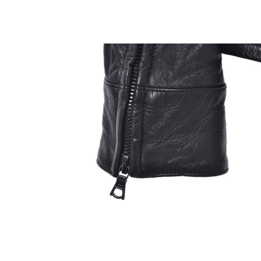 美品 junhashimoto ジップ レザー シャツ ジャケット 1 ブラック 