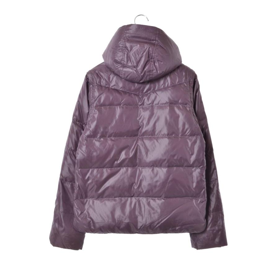 美品 HUNTING WORLD 4way ダウン ジャケット 42 パープル ハンティング