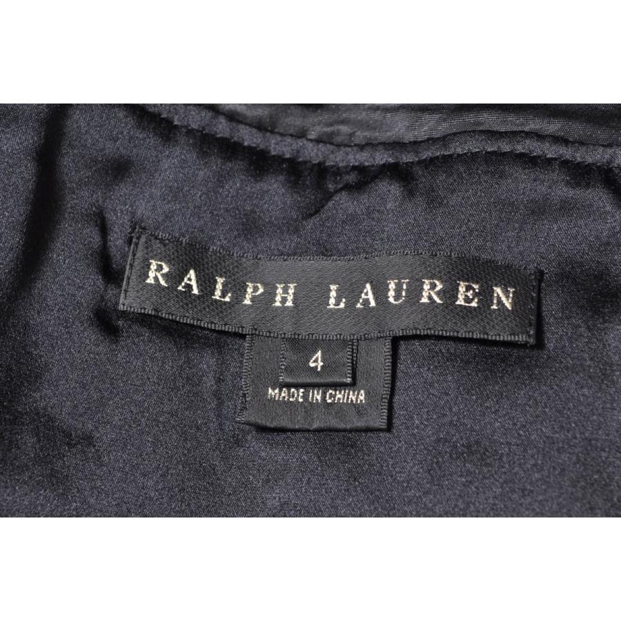 美品 RALPH LAUREN ギャザー フレア ベトップ ドレス ワンピース 4 ブラック ラルフローレン KL4QLCSK01｜cyclehearts｜07