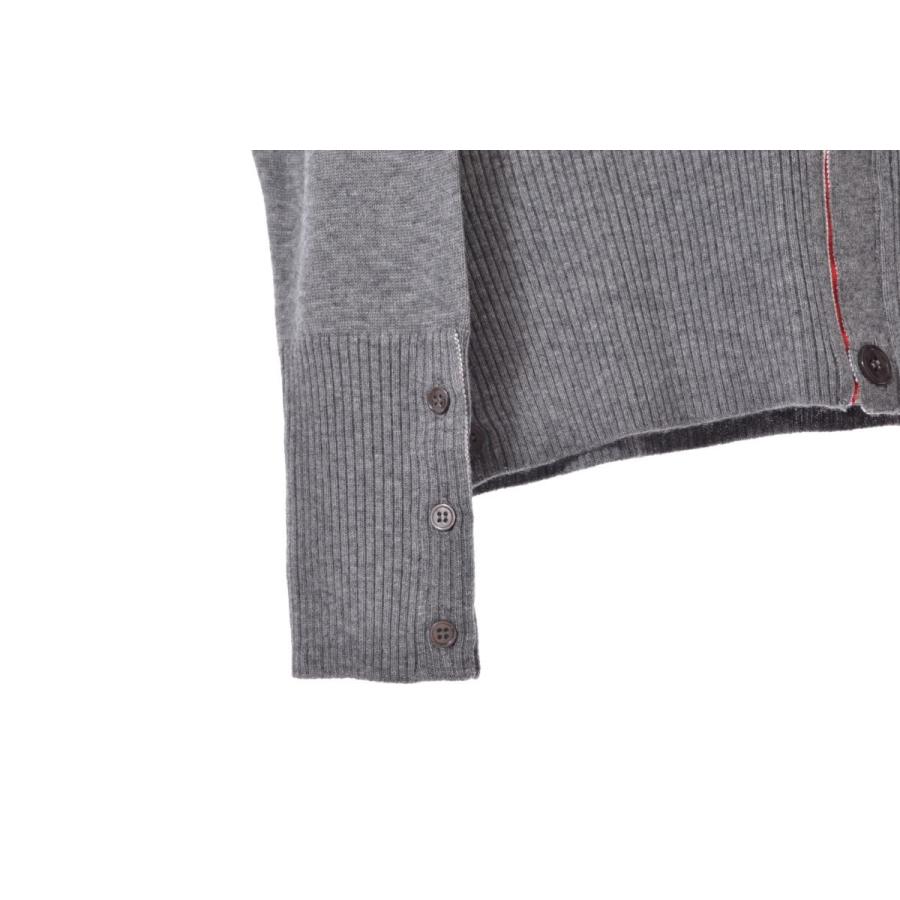 THOM BROWNE 4-BAR ウール ベーシック ニット カーディガン 4 THOM BROWNE 4-BAR ウール ベーシック ニット カーディガン 4