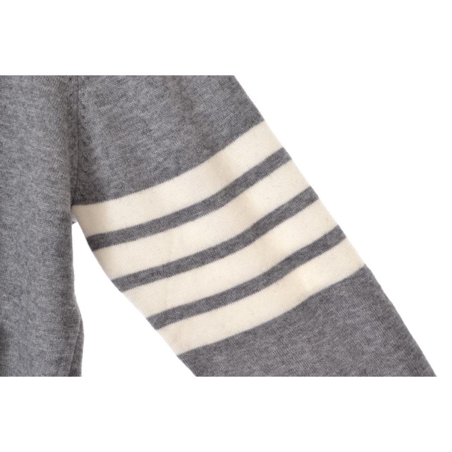 THOM BROWNE 4-BAR ウール ベーシック ニット カーディガン 4 THOM BROWNE 4-BAR ウール ベーシック ニット カーディガン 4