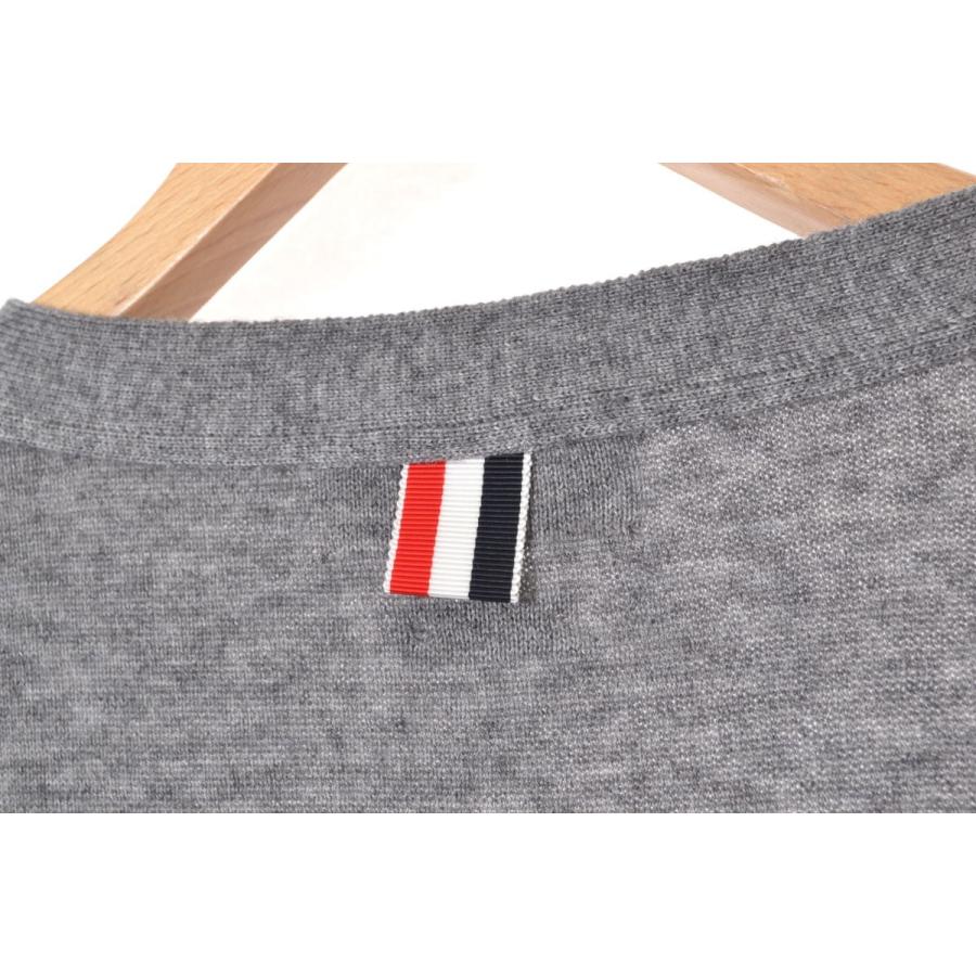 THOM BROWNE 4-BAR ウール ベーシック ニット カーディガン 4 THOM BROWNE 4-BAR ウール ベーシック ニット カーディガン 4