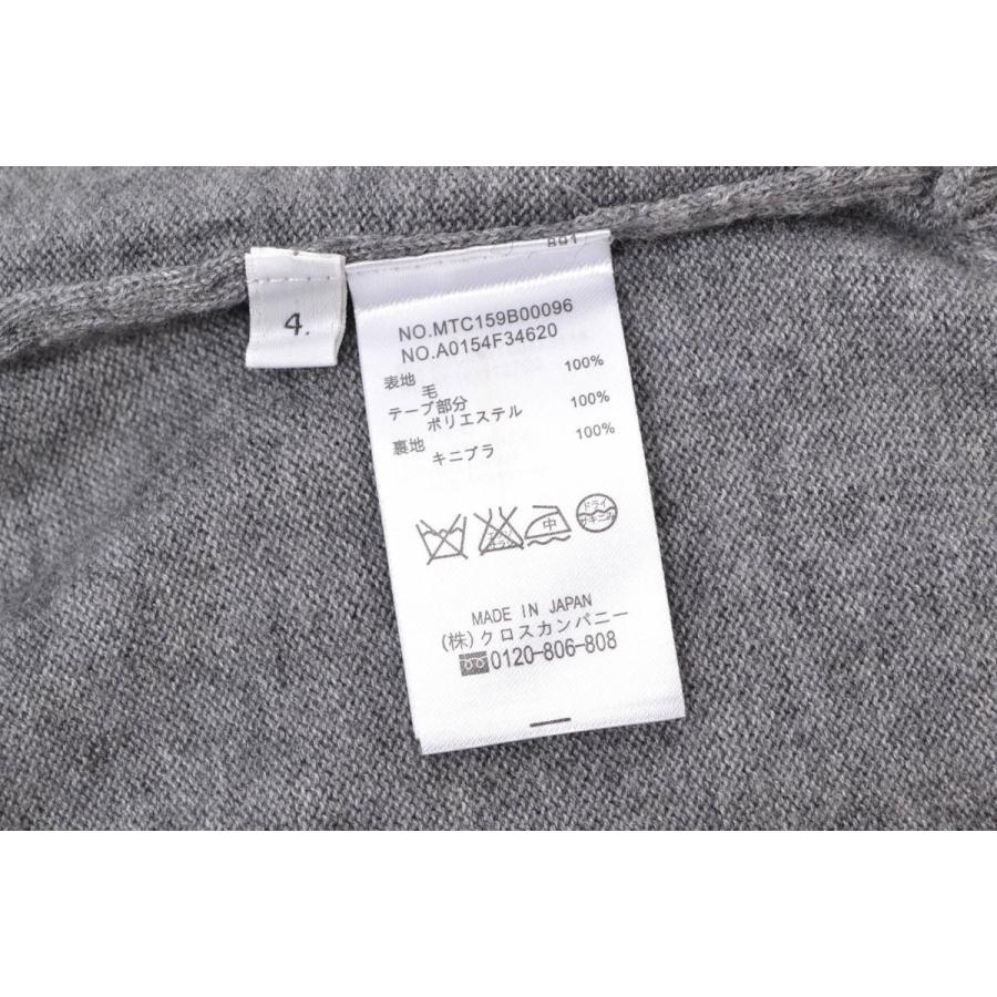 THOM BROWNE 4-BAR ウール ベーシック ニット カーディガン 4 THOM BROWNE 4-BAR ウール ベーシック ニット カーディガン 4