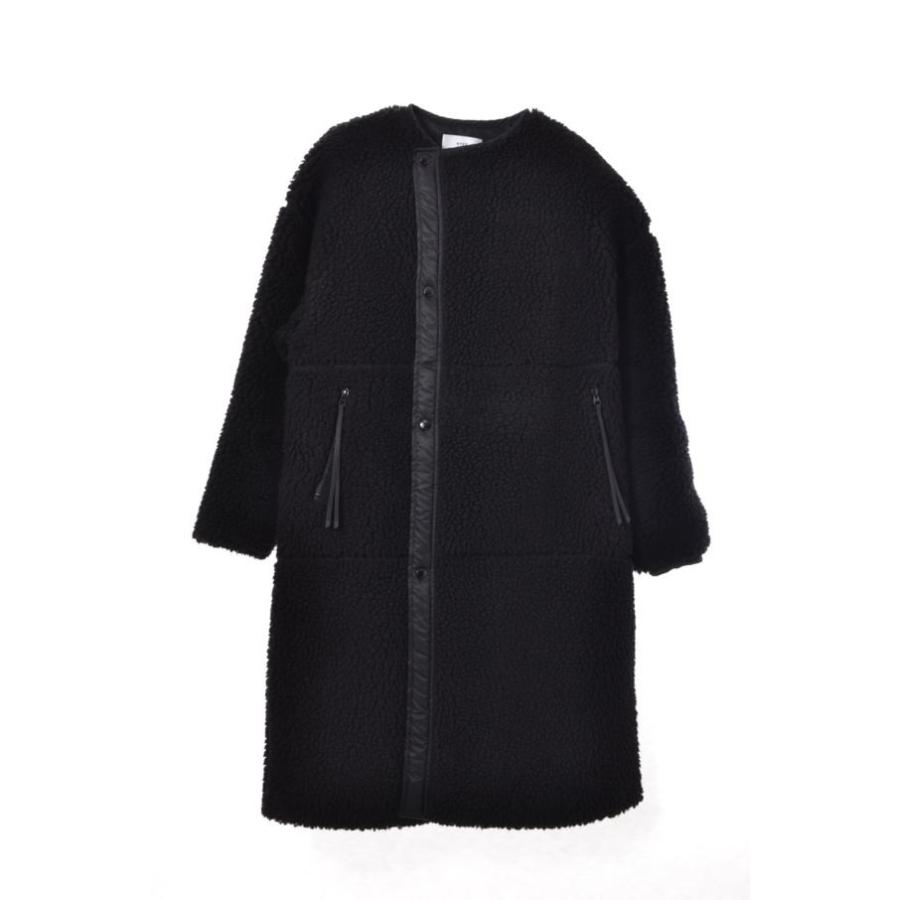 HYKE FAUX SHEARLING ボア コート 1 ブラック ハイク 2025年最新版 