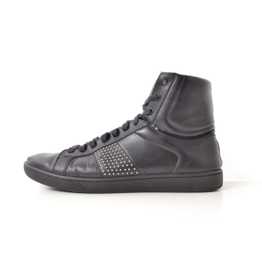Saint Laurent Paris スタッズ ハイカット スニーカー 42/27cm
