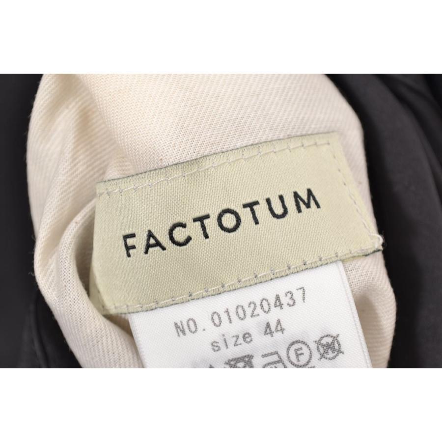 FACTOTUM 美品 サテン＆シアサッカー リバーシブル 刺繍