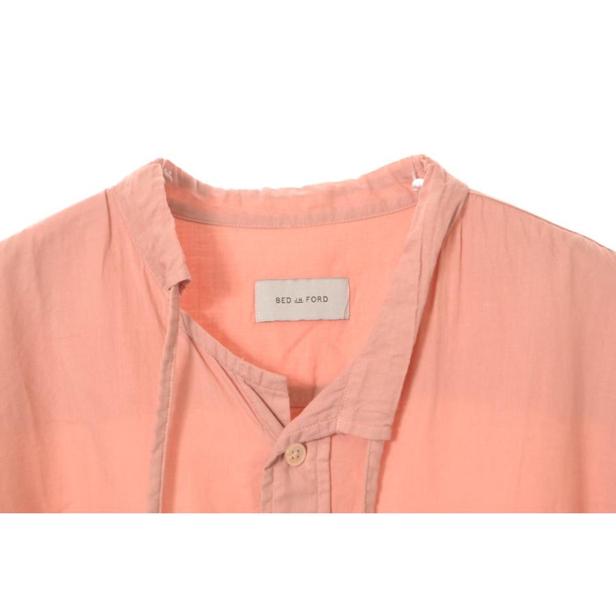BED J.W. FORD 美品 Oriental. シルク コットン シャツ 2 ピンク  
