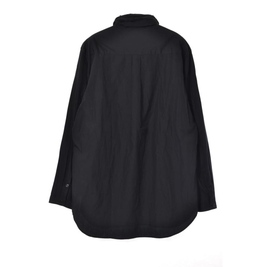 Yohji Yamamoto コットン ボウタイ シャツ 2 ブラック ヨウジ Yohji Yamamoto コットン ボウタイ シャツ 2 ブラック ヨウジ