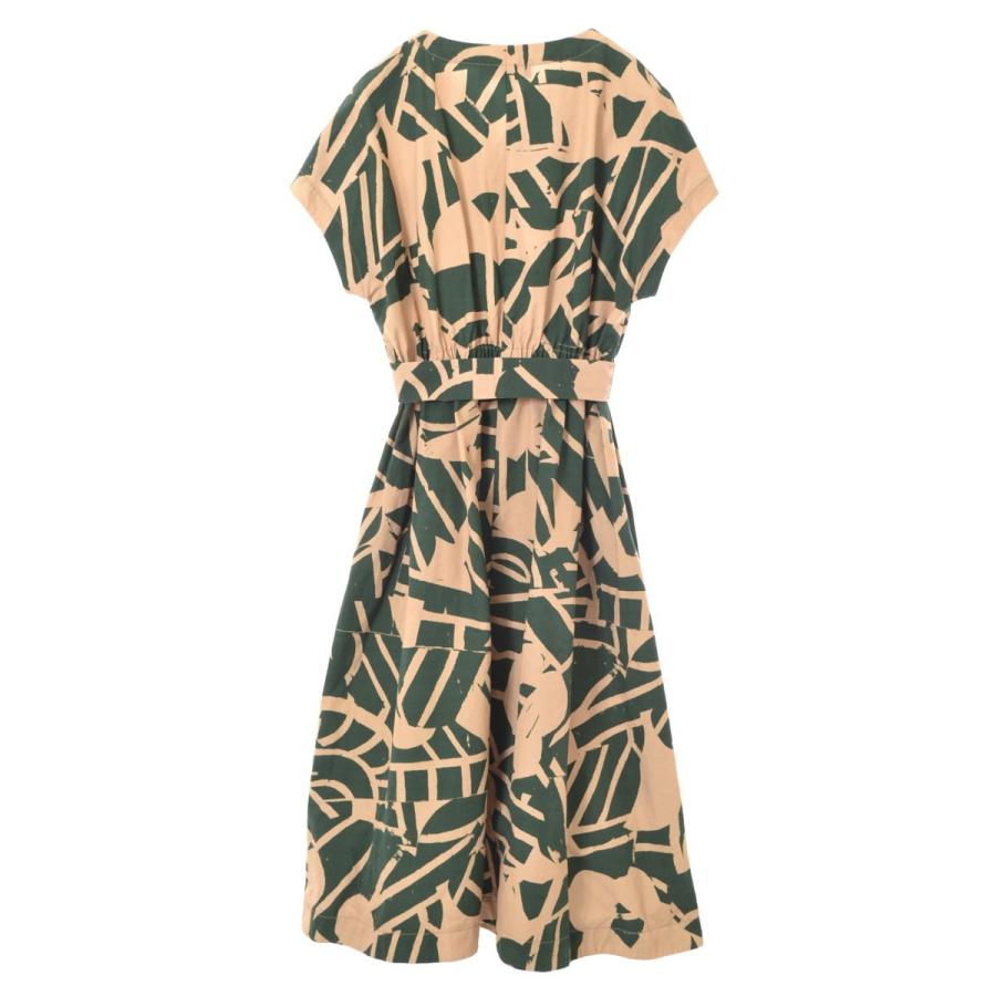 BEATING HEART コットン プリント ワンピース 1 ベージュ ビーティング