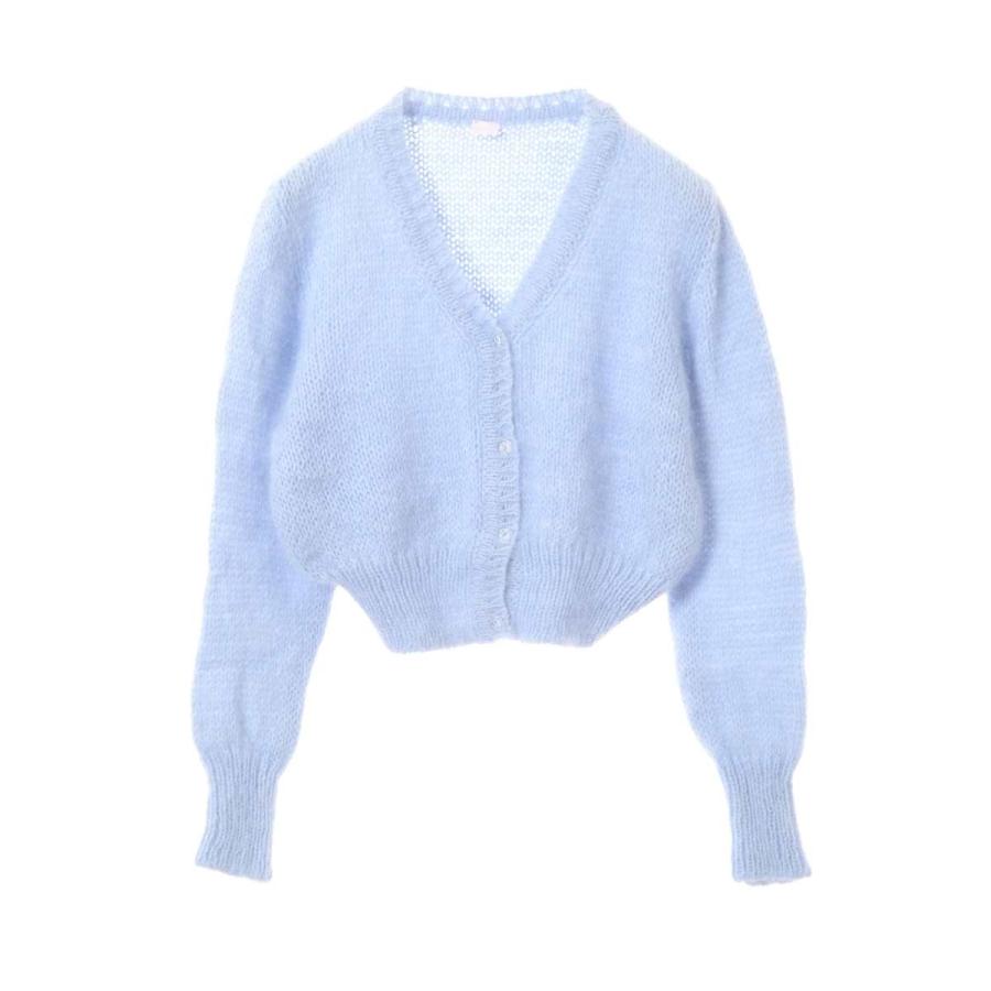Fifi Chachnil アンゴラ混 クロップド ニット カーディガン Fifi Chachnil アンゴラ混 クロップド ニット カーディガン