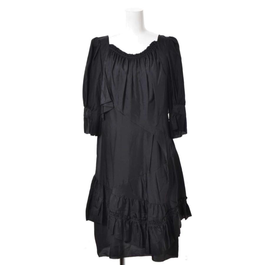 Marc By Marc Jacobs シルク ドレス ワンピース Xs ブラック マークバイ マークジェイコブス Cycle Hearts 通販 Yahoo ショッピング