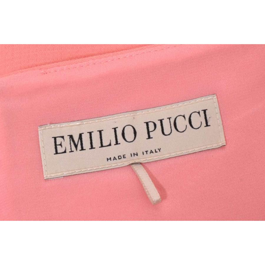 EMILIO PUCCI 美品 ウール混 ショート スリーブ ワンピース ITA40  
