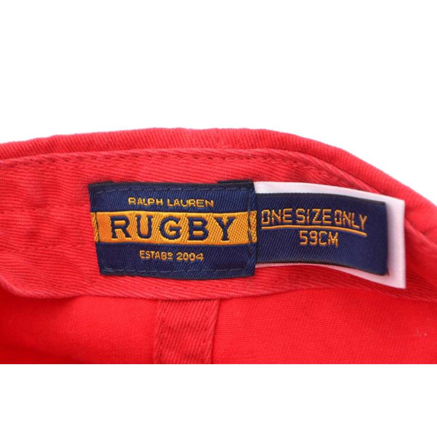 RALPH LAUREN RUGBY ワッペンキャップ 59cm レッド ラルフローレン｜cyclehearts｜10