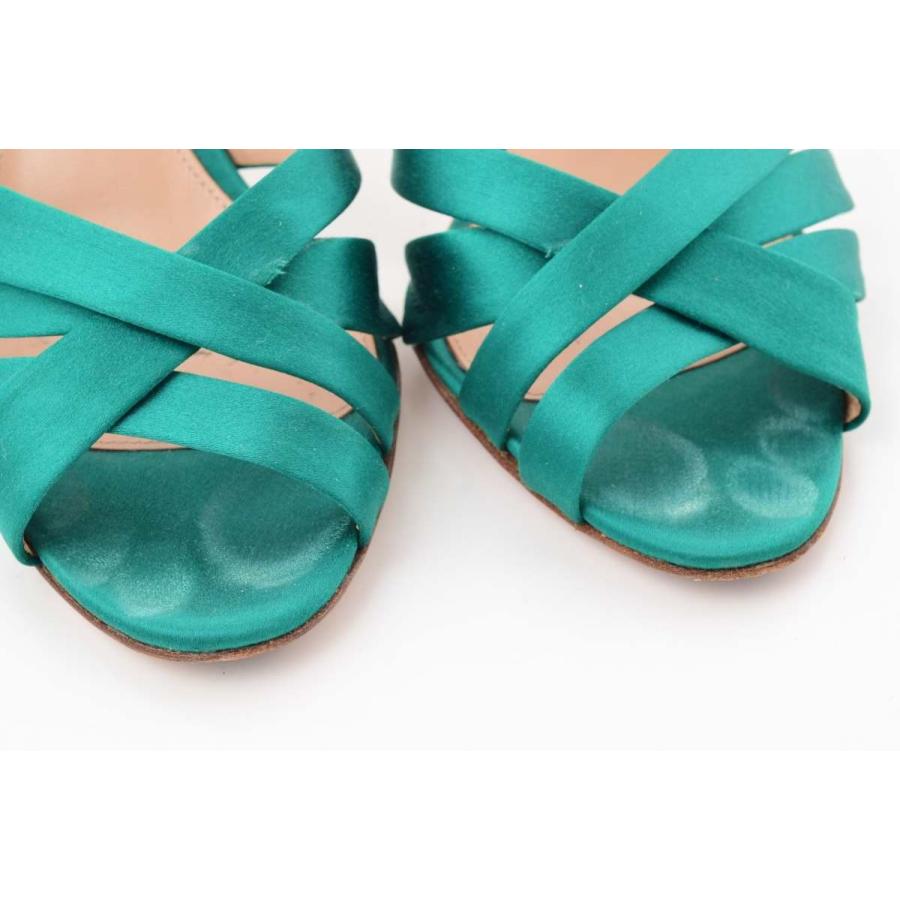 Gianvito Rossi RASO EMERALD ストラップ サンダル 37 グリーン ジャン  