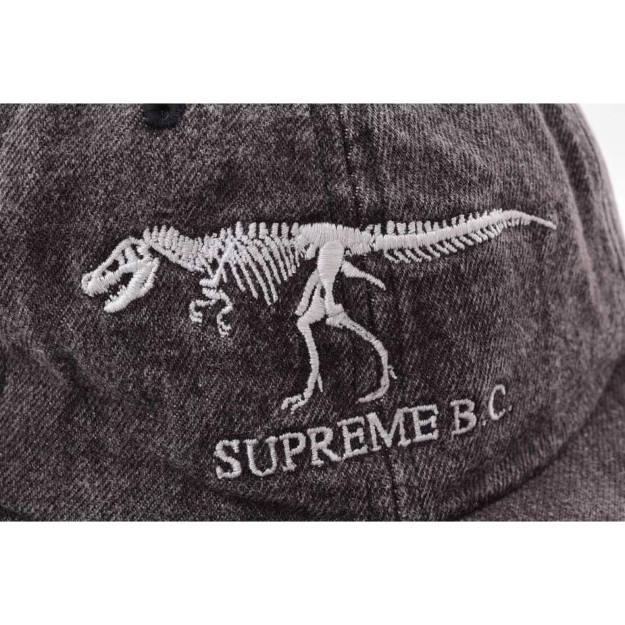 Supreme 恐竜刺繍 6パネル キャップ ONE SIZE ブラック Supreme 恐竜刺繍 6パネル キャップ ONE SIZE ブラック