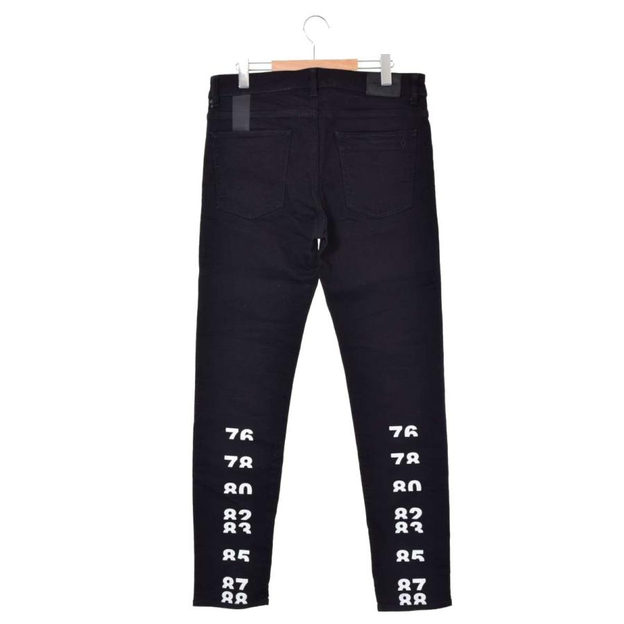 美品 Marcelo Burlon ナンバリングプリント スリム ジーンズ 33 
