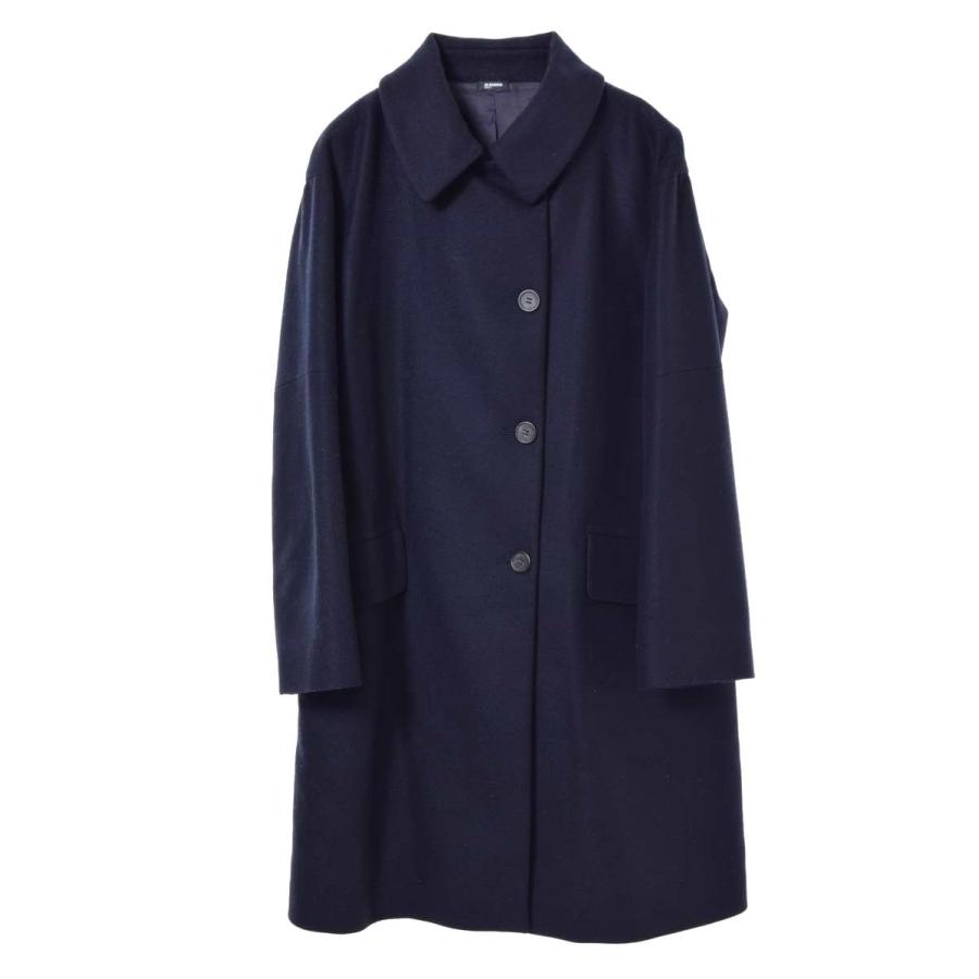 Jil Sander ジルサンダー ステンカラーコート NAVY
