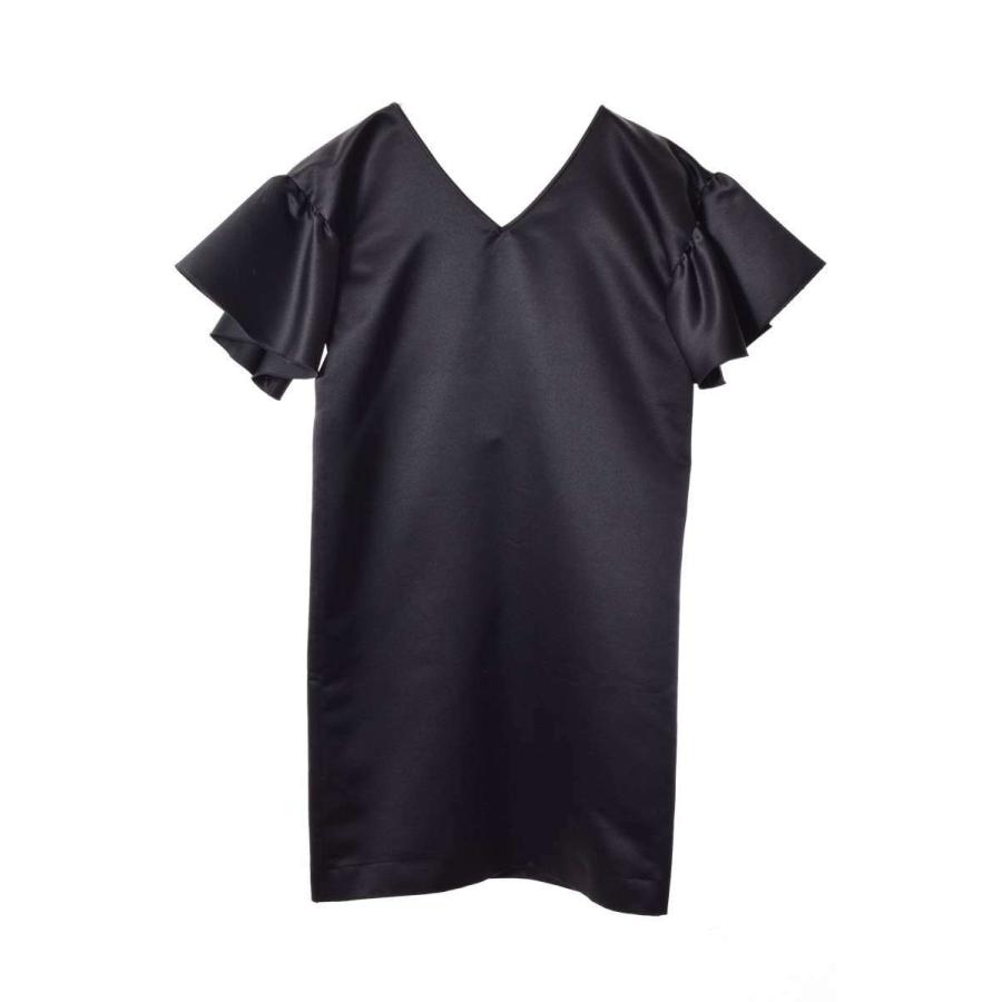 YOKO CHAN パフスリーブ サテン ドレス ワンピース | www.jarussi.com.br