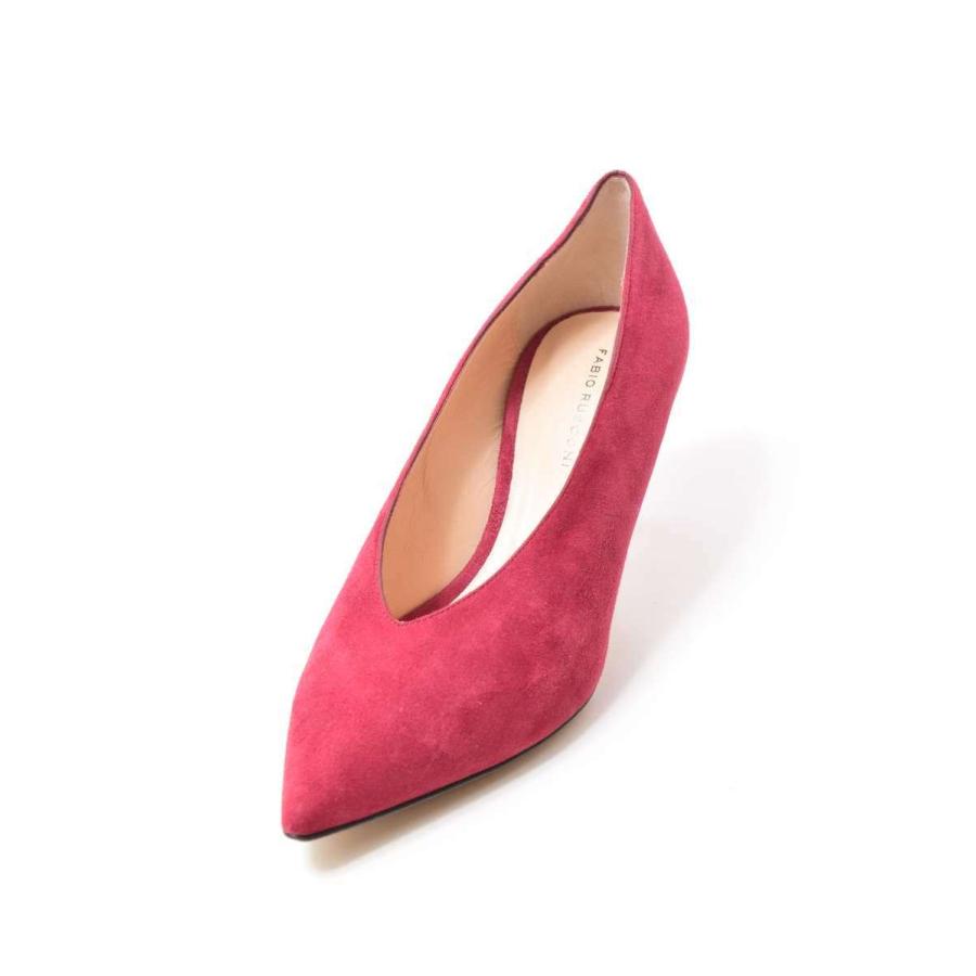 未使用 FABIO RUSCONI ポインテッドトゥ スエード パンプス 37/23.5cm