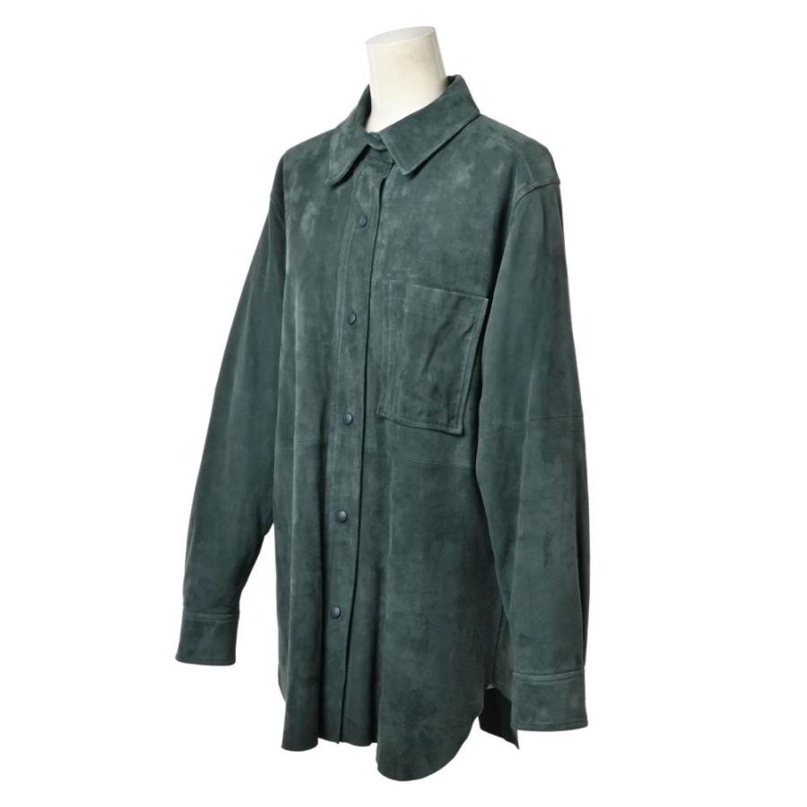 美品　14th addictionコンチョボタンスエードレザーシャツ 14th Addiction(フォーティーンスアディクション) クロコ型押し