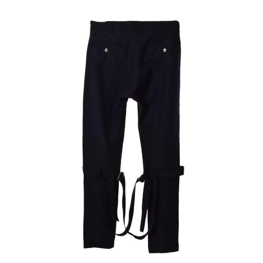 sulvam 美品 リネン ベルト ボンテージ パンツ S ブラック sulvam 美品 リネン ベルト ボンテージ パンツ S ブラック