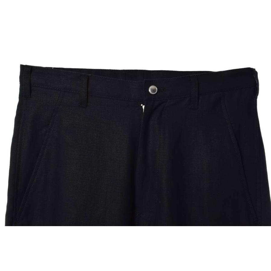 sulvam 美品 リネン ベルト ボンテージ パンツ S ブラック sulvam 美品 リネン ベルト ボンテージ パンツ S ブラック