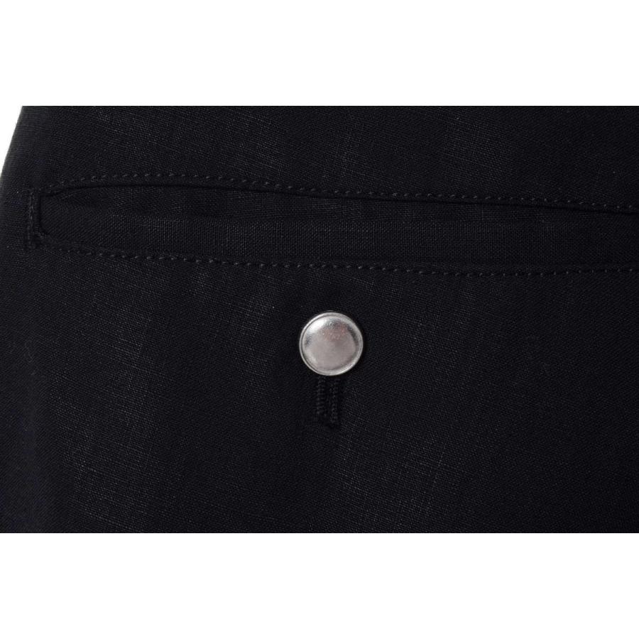 sulvam 美品 リネン ベルト ボンテージ パンツ S ブラック sulvam 美品 リネン ベルト ボンテージ パンツ S ブラック