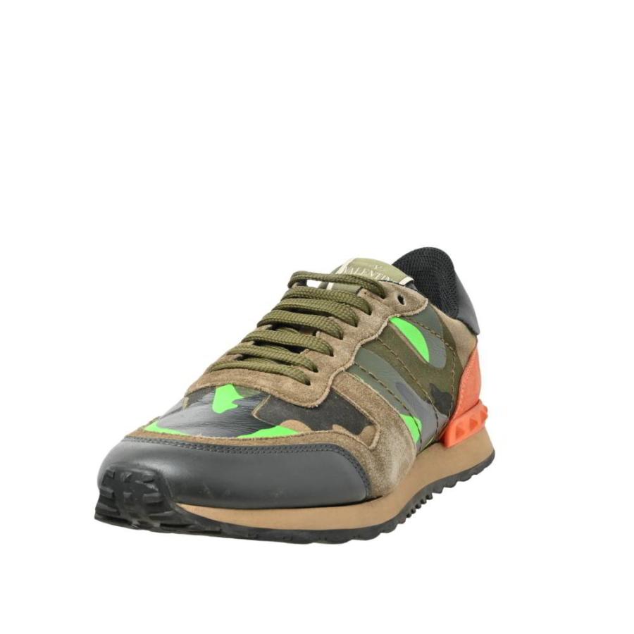 VALENTINO カモフラ ロックランナー スニーカー 40 カーキ 