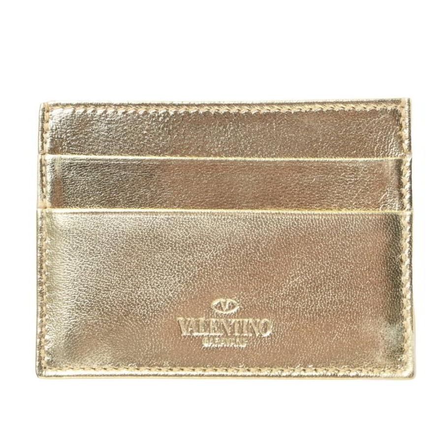 VALENTINO（ヴァレンティノ） 未使用 レザー カードケース - ゴールド 