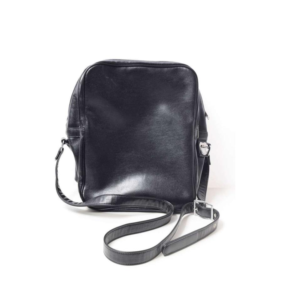 美品 COMME des GARCONS フェイクレザー ショルダー バッグ ONE SIZE