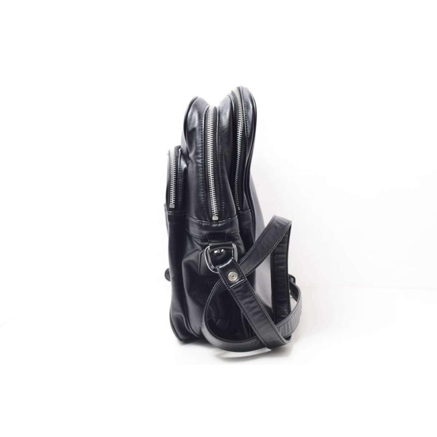 美品 COMME des GARCONS フェイクレザー ショルダー バッグ ONE SIZE
