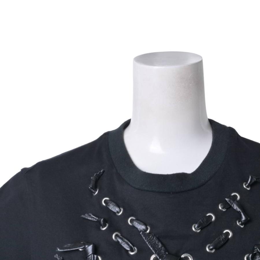 M toga リボンシャツ TOGA（トーガ） リボン ディティール Tシャツ 36 ブラック KL4QAB396