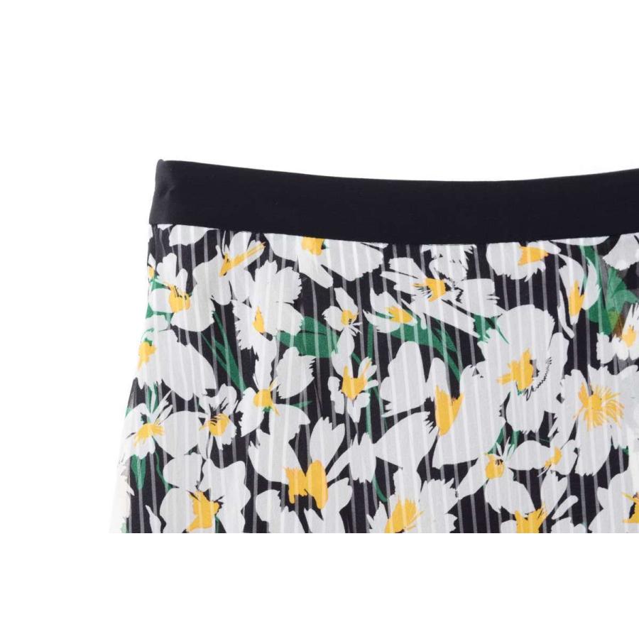 美品 AKIRA NAKA ハーパーシフォン フラワー プリント スカート 38