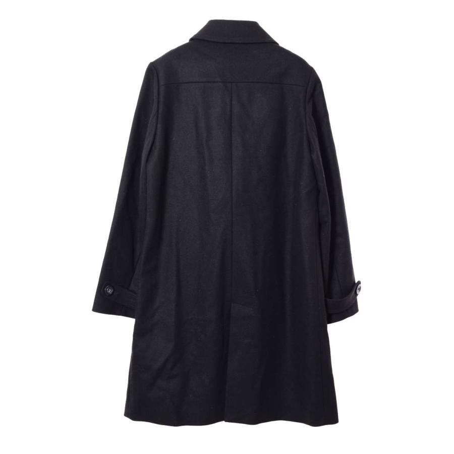 A.P.C. 美品 ウール 比翼 ステンカラー コート S ブラック  