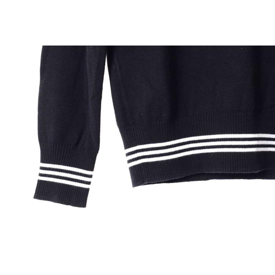 HYKE adidas by プルオーバー ニット S ブラック アディダス