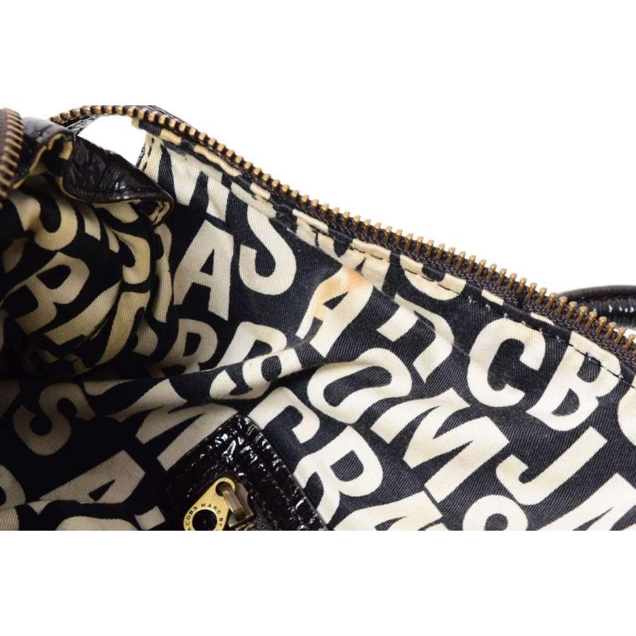 MARC BY MARC JACOBS エナメル レザー ハンドバッグ ONE SIZE ダークブラウン マークバイ マークジェイコブス KL4CLKBA09｜cyclehearts｜08