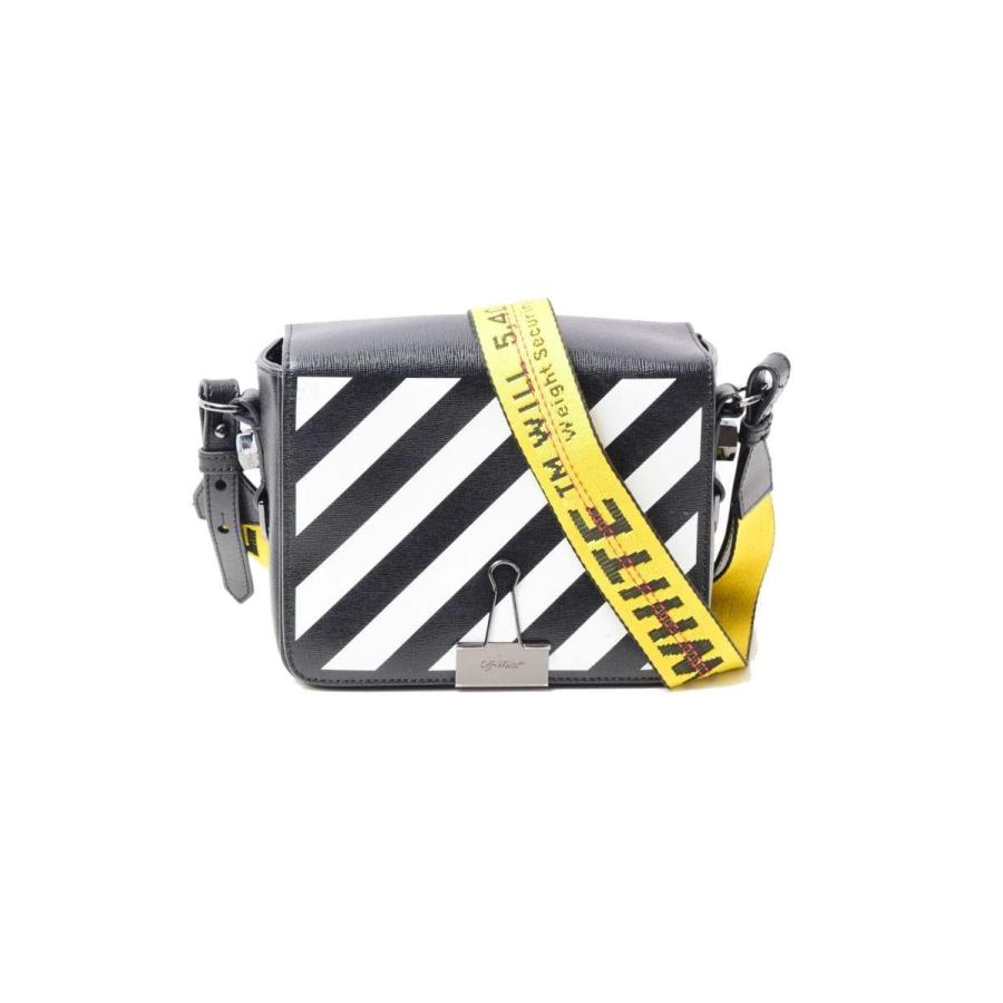 Off-White オフホワイト レザープリント クリップ ショルダーバッグ