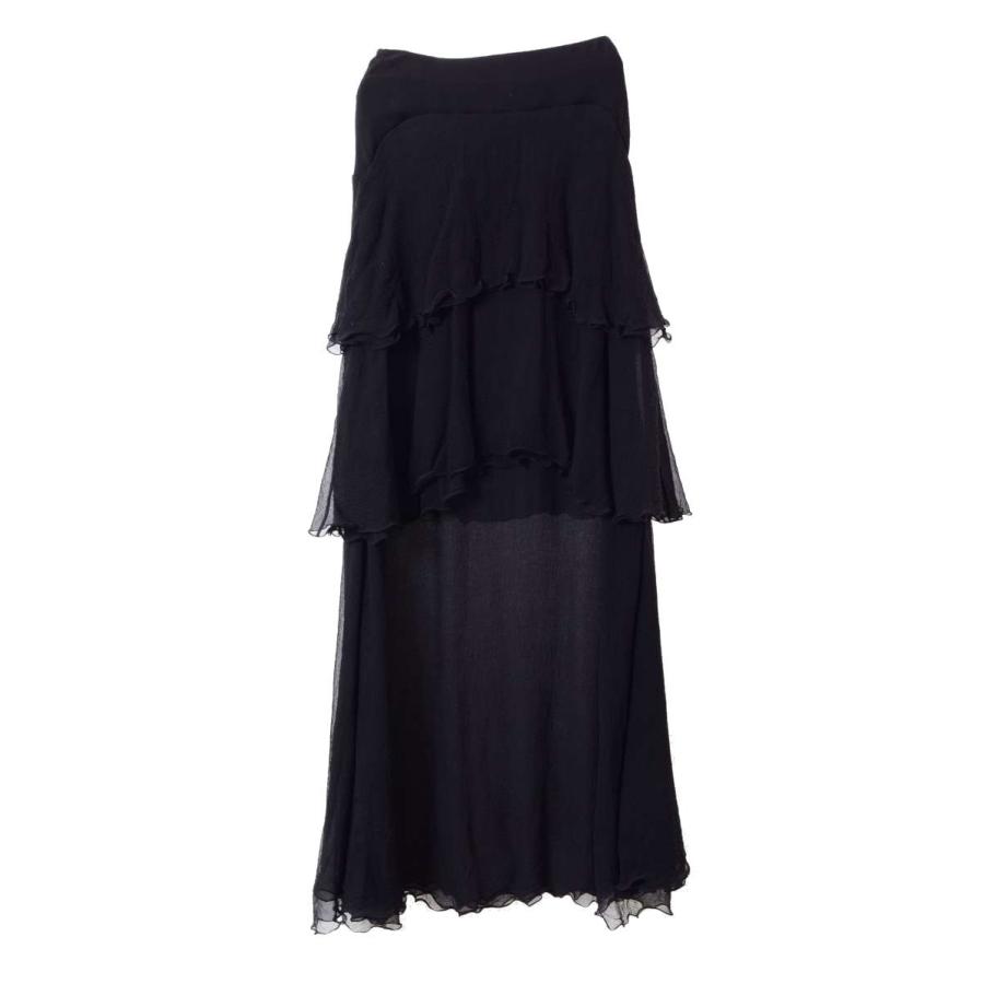 Chloe 美品 シルク ロング スカート - ブラック クロエ KL4CLQUH08