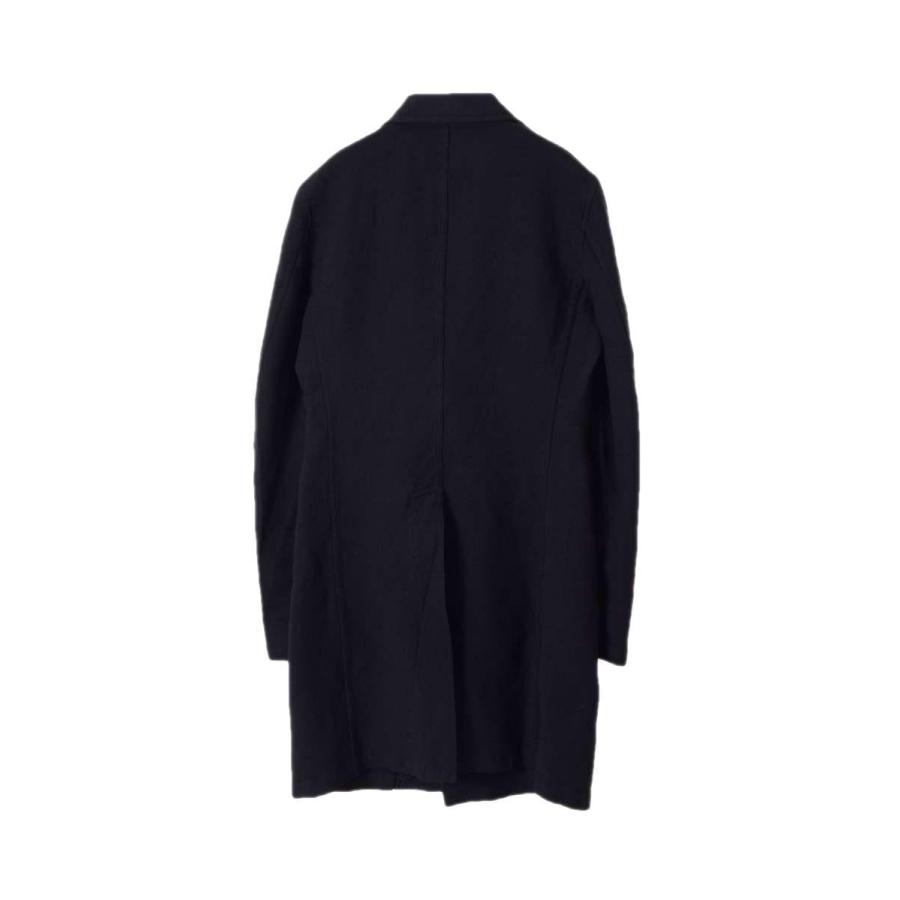 des GARCONS HOMME PLUS ポリ縮 ダブル ロング ジャケット S ブラック