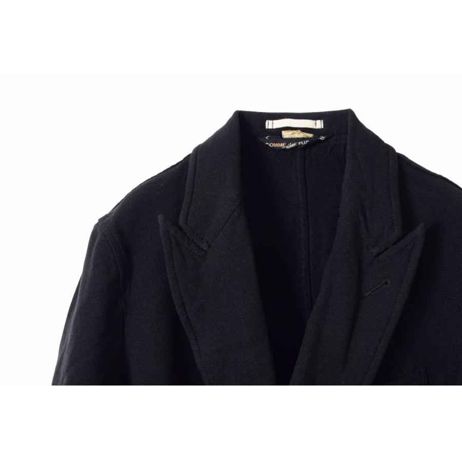 des GARCONS HOMME PLUS ポリ縮 ダブル ロング ジャケット S ブラック