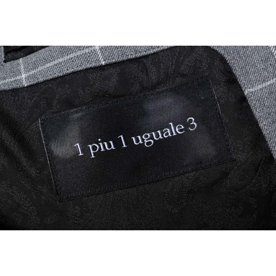 piu 1 uguale 3 ストレッチ チェック リブ ジャケット 4 【ブライアン 