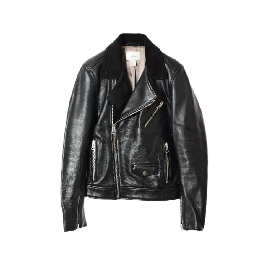 H M Edition カウレザー ダブル ライダース ジャケット 46 ブラック エイチアンドエム Cycle Hearts 通販 Yahoo ショッピング