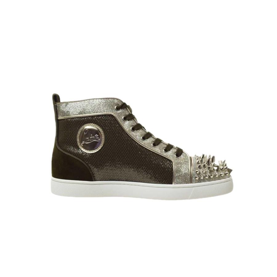 未使用 Christian Louboutin Lou Pik Pik Orlato グリッター スタッズ 