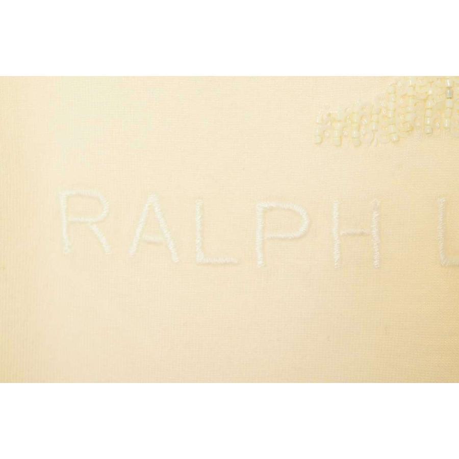 美品 RALPH LAUREN ビーズ装飾 Ｔシャツ XS ライトベージュ ラルフローレン KL4CKUCA19｜cyclehearts｜06