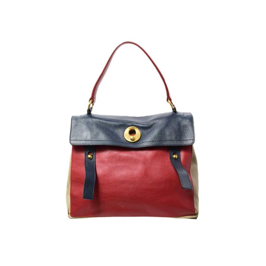 Yves Saint Laurent ミューズトゥ カラーブロック レザーバッグ ONE
